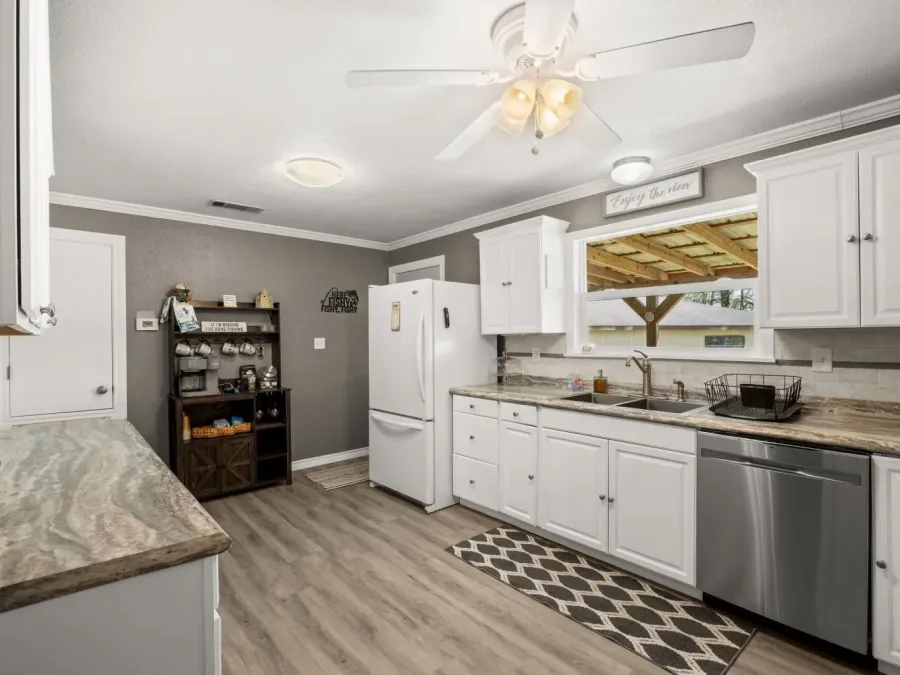 Kitchen is well-stocked and clean Kitchen is well-stocked and clean
