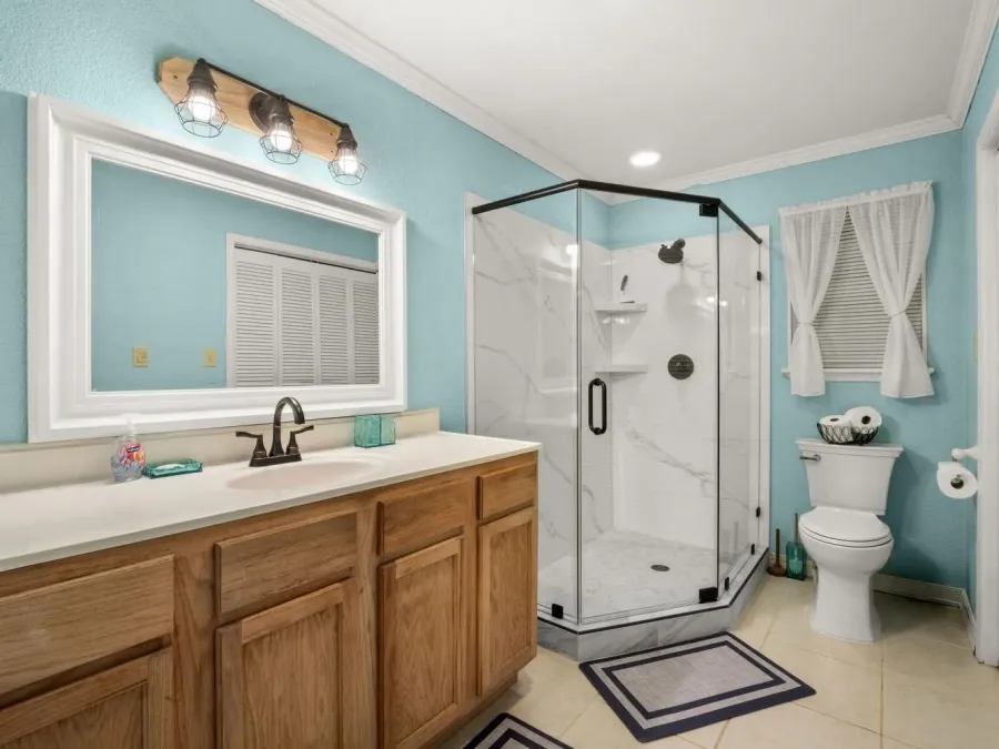 The master bathroom was recently remodeled. The master bathroom was recently remodeled.